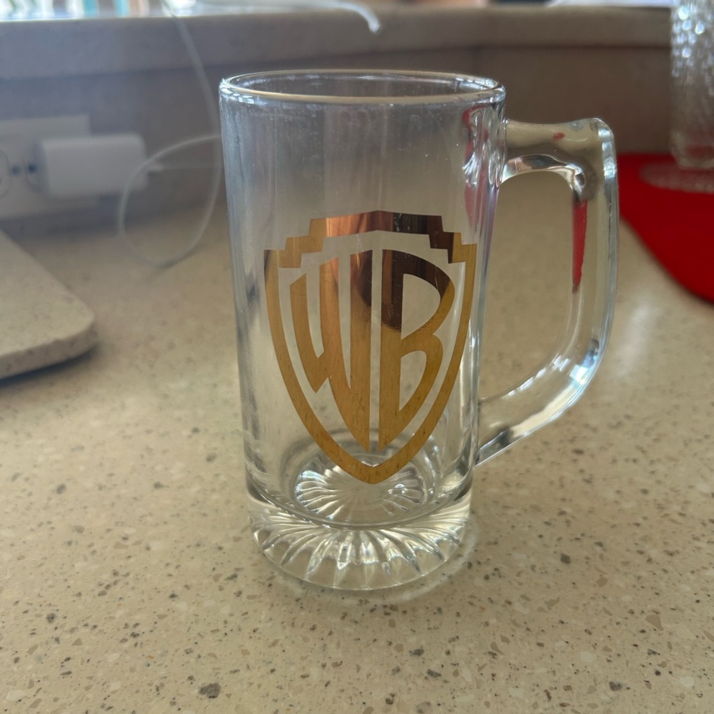 Warner Bros. Gold and White Logo Mug